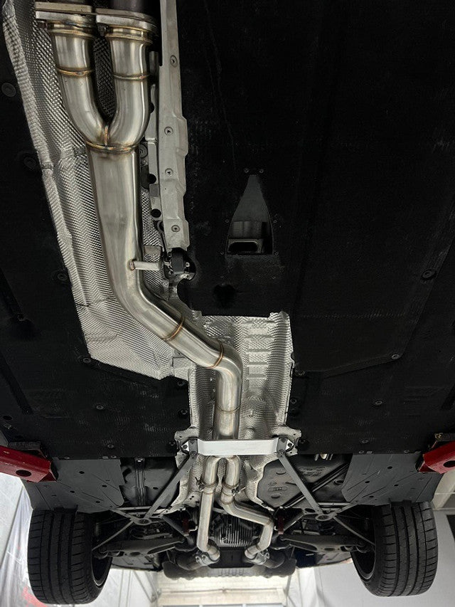 MAD BMW F8x M3 M4 S55 Single Midpipe (Brace Included)