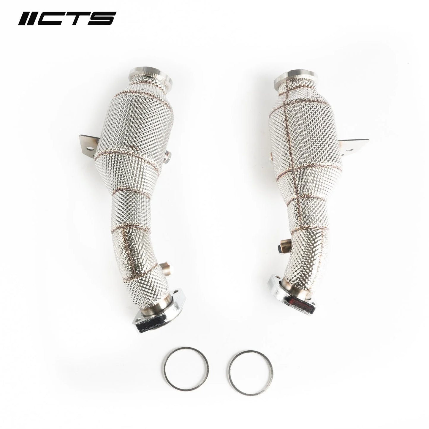 CTS Turbo HIGH-FLOW cat set for Mercedes Benz C43 C400 C450 E43 E400 E450 with M276 engine