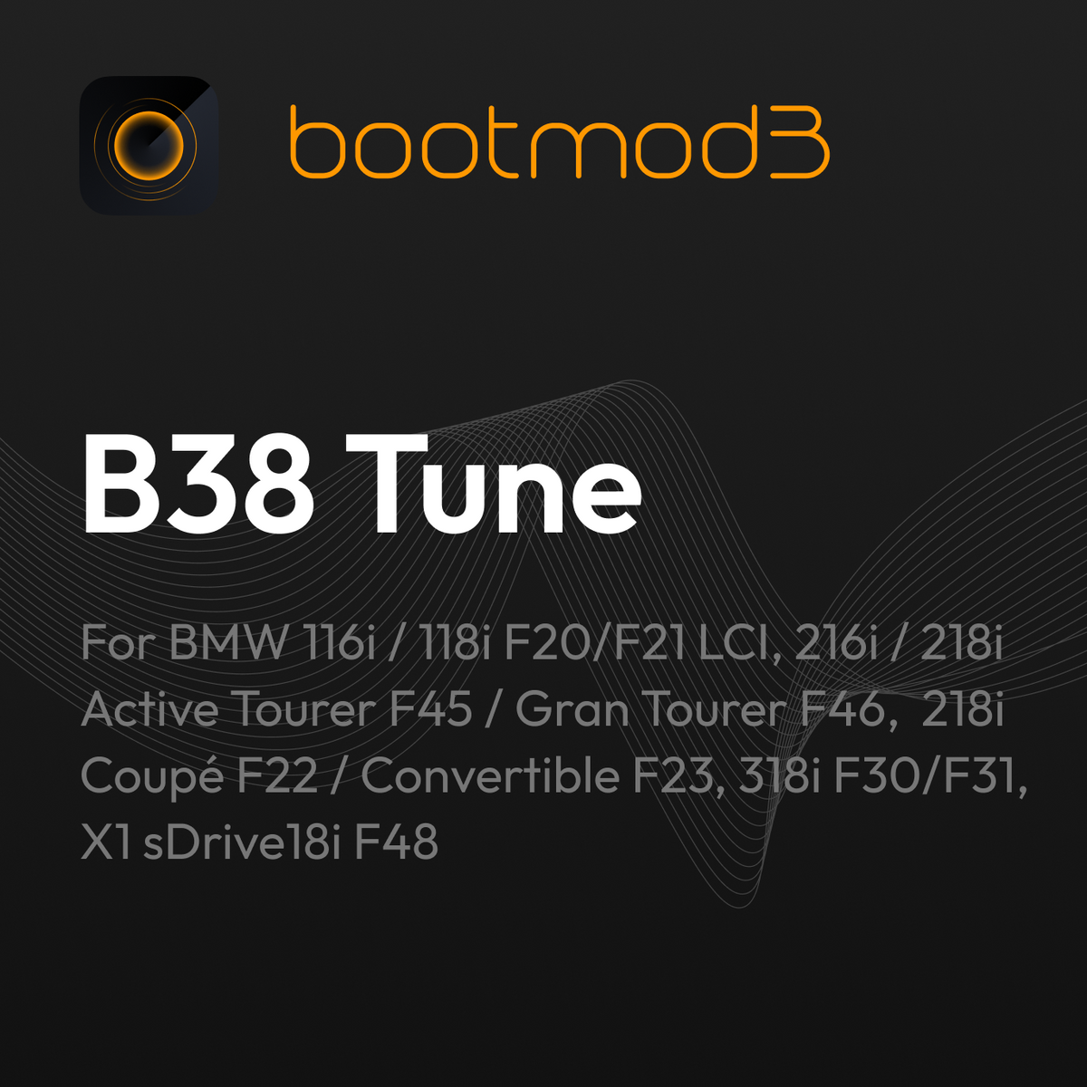 bootmod3 B38 Tune for BMW 116i 118i 216i 218i 318i X1 sDrive18i