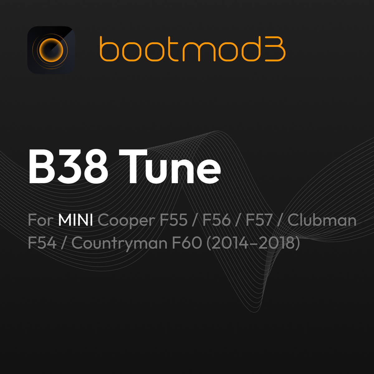 bootmod3 B38 Tune for MINI Cooper F55 F56 F57 Clubman F54 Countryman F60