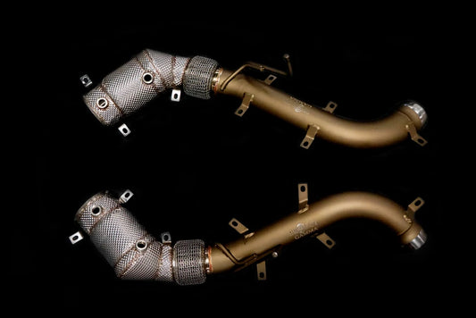 MCLAREN 600LT 650S STAINLESS STEEL CATLESS DOWNPIPES