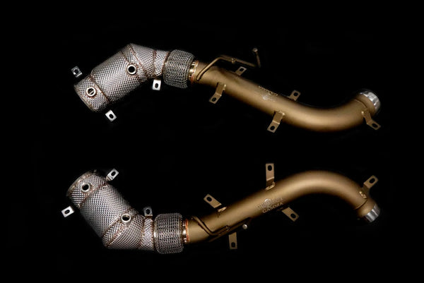 MCLAREN 600LT 650S STAINLESS STEEL CATLESS DOWNPIPES