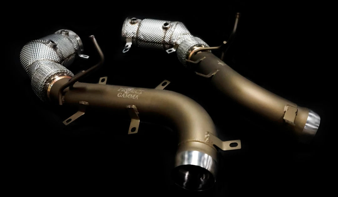 MCLAREN 600LT 650S STAINLESS STEEL CATLESS DOWNPIPES