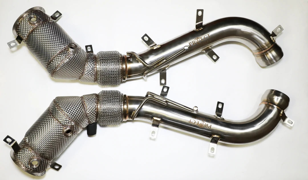 MCLAREN 600LT 650S STAINLESS STEEL CATLESS DOWNPIPES