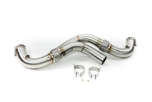 BMW M550, M850, X5, X6, X7 M50 N63R 3" CATLESS DOWNPIPES