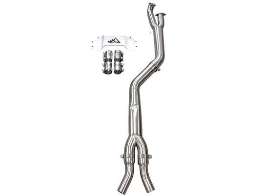 MAD BMW S58 4" Fat Boy Single Midpipe M3 M4 G80 G82