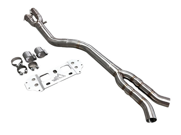 MAD BMW G87 M2 S58 Single Midpipe (Brace Included)