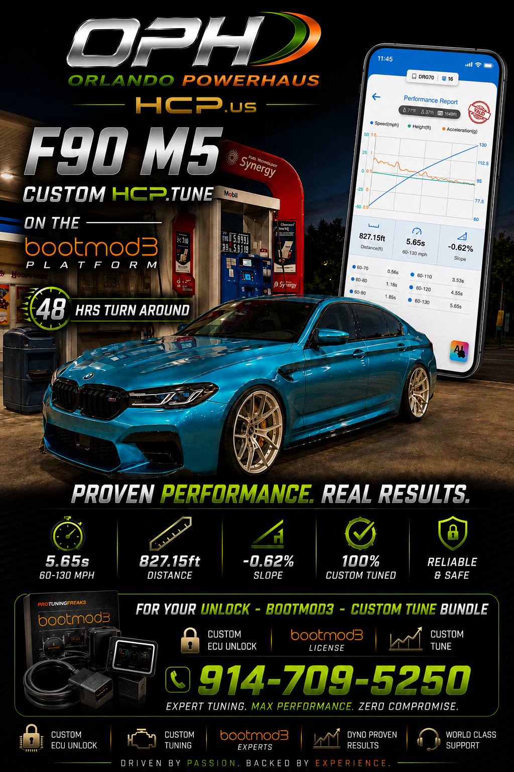 HCP Custom Tune for S63T4 (F90 M5, M8, F95 X5M, X6M) *Stock Turbo World Record Holder*